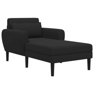 vidaXL Ανάκλιντρο Μαύρο Ανάγλυφο βελούδο 94x168x83cm 1 τεμ.