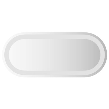 vidaXL Καθρέφτης μπάνιου LED Διαφανές 60 x 25 cm σκληρυμένο γυαλί