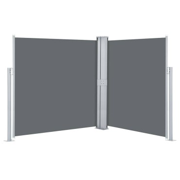 vidaXL Σκίαστρο Πλαϊνό Συρόμενο Ανθρακί 140 x 600 εκ.