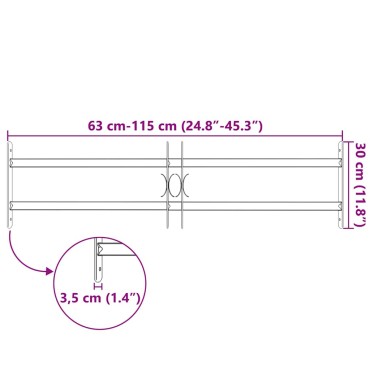 Κάγκελα Παραθύρων Ασφαλείας Ρυθμιζόμενα με 2 Μπάρες 700-1050 χιλ.