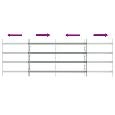 Κάγκελα Παραθύρων Ασφαλείας Ρυθμιζόμενα με 4 Μπάρες 1000-1500 χιλ.