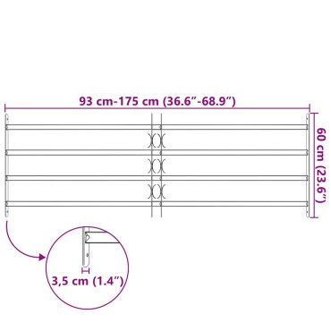 Κάγκελα Παραθύρων Ασφαλείας Ρυθμιζόμενα με 4 Μπάρες 1000-1500 χιλ.