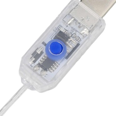vidaXL Χριστουγεννιάτικη στεφάνη 48 LED Θερμό λευκό PVC