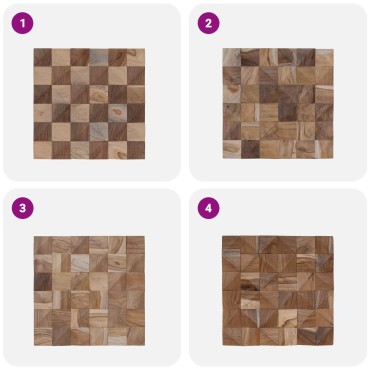 vidaXL Πάνελ Τοίχου 11 τμχ. Φυσικό 30 x 30 x 2 cm