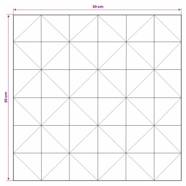 vidaXL Πάνελ Τοίχου 11 τμχ. Φυσικό 30 x 30 x 2 cm