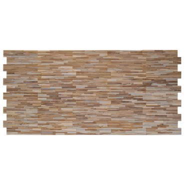 vidaXL Πάνελ Τοίχου 10 τμχ. Φυσικό 55 x 20 x 2 cm
