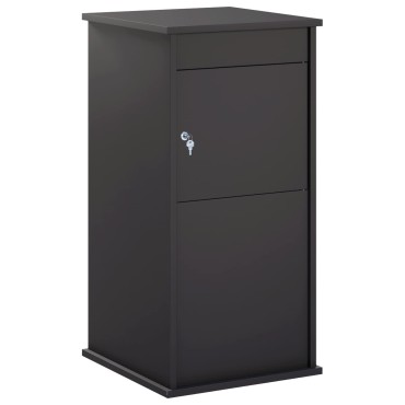 vidaXL γραμματοκιβώτιο Μαύρο 50 x 52 x 100 cm Ατσάλι