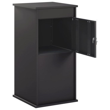 vidaXL γραμματοκιβώτιο Μαύρο 50 x 52 x 100 cm Ατσάλι