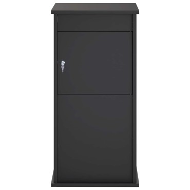 vidaXL γραμματοκιβώτιο Μαύρο 50 x 52 x 100 cm Ατσάλι