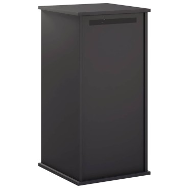 vidaXL γραμματοκιβώτιο Μαύρο 50 x 52 x 100 cm Ατσάλι