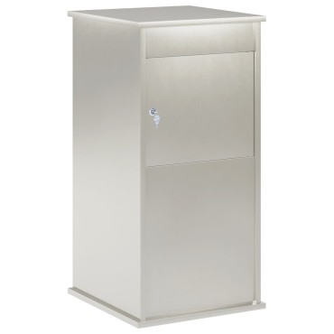 vidaXL γραμματοκιβώτιο Ασημί 50 x 52 x 100 cm Ανοξείδωτο Ατσάλι