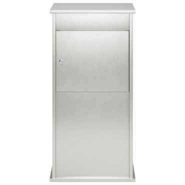 vidaXL γραμματοκιβώτιο Ασημί 50 x 52 x 100 cm Ανοξείδωτο Ατσάλι