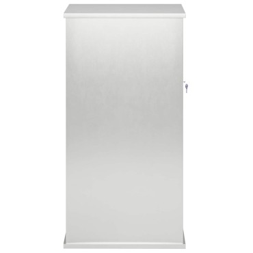vidaXL γραμματοκιβώτιο Ασημί 50 x 52 x 100 cm Ανοξείδωτο Ατσάλι