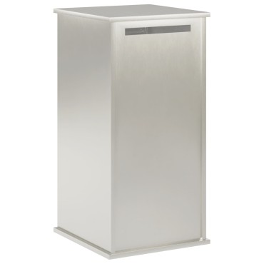 vidaXL γραμματοκιβώτιο Ασημί 50 x 52 x 100 cm Ανοξείδωτο Ατσάλι