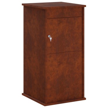 vidaXL γραμματοκιβώτιο Σκ rusty 50 x 52 x 100 cm