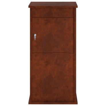 vidaXL γραμματοκιβώτιο Σκ rusty 50 x 52 x 100 cm