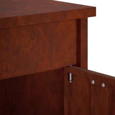 vidaXL γραμματοκιβώτιο Σκ rusty 50 x 52 x 100 cm