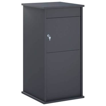 vidaXL γραμματοκιβώτιο Ανθρακί 50 x 52 x 100 cm Ατσάλι