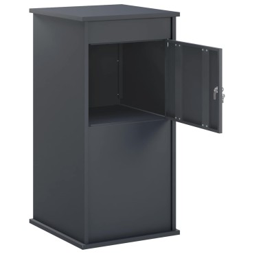 vidaXL γραμματοκιβώτιο Ανθρακί 50 x 52 x 100 cm Ατσάλι
