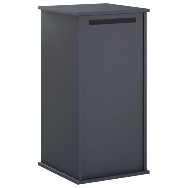vidaXL γραμματοκιβώτιο Ανθρακί 50 x 52 x 100 cm Ατσάλι