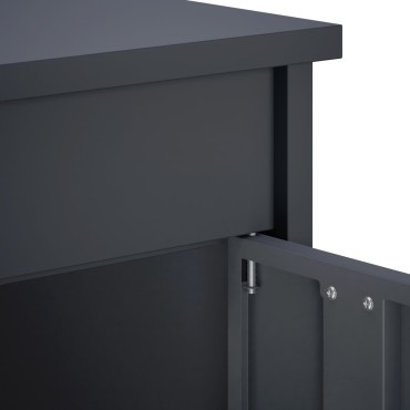 vidaXL γραμματοκιβώτιο Ανθρακί 50 x 52 x 100 cm Ατσάλι