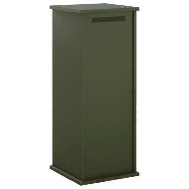 vidaXL γραμματοκιβώτιο Λαδί 40 x 40 x 100 cm Ατσάλι