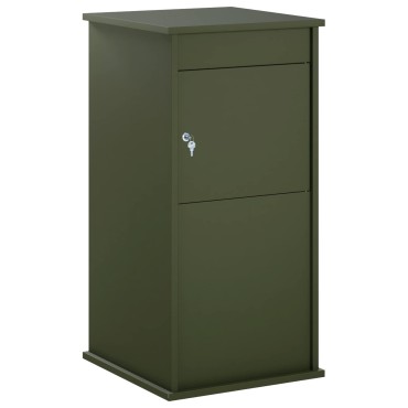 vidaXL γραμματοκιβώτιο Λαδί 50 x 52 x 100 cm Ατσάλι