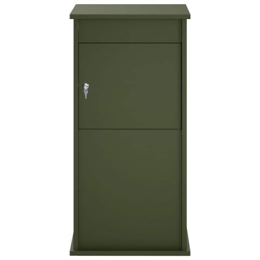 vidaXL γραμματοκιβώτιο Λαδί 50 x 52 x 100 cm Ατσάλι