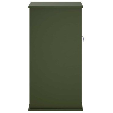 vidaXL γραμματοκιβώτιο Λαδί 50 x 52 x 100 cm Ατσάλι