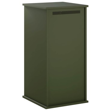vidaXL γραμματοκιβώτιο Λαδί 50 x 52 x 100 cm Ατσάλι