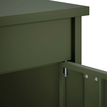 vidaXL γραμματοκιβώτιο Λαδί 50 x 52 x 100 cm Ατσάλι
