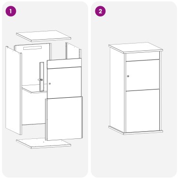 vidaXL γραμματοκιβώτιο Λαδί 50 x 52 x 100 cm Ατσάλι