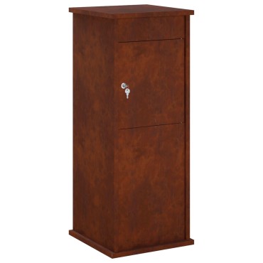 vidaXL γραμματοκιβώτιο Σκ rusty 40 x 40 x 100 cm