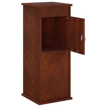 vidaXL γραμματοκιβώτιο Σκ rusty 40 x 40 x 100 cm