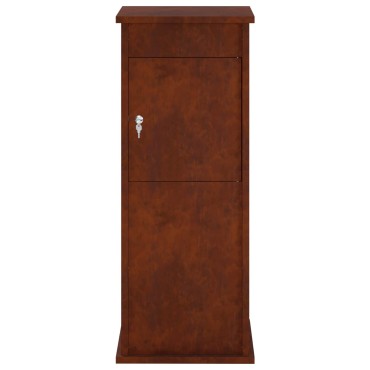 vidaXL γραμματοκιβώτιο Σκ rusty 40 x 40 x 100 cm