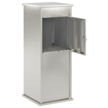 vidaXL γραμματοκιβώτιο Ασημί 40 x 40 x 100 cm Ανοξείδωτο Ατσάλι