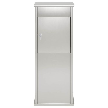 vidaXL γραμματοκιβώτιο Ασημί 40 x 40 x 100 cm Ανοξείδωτο Ατσάλι