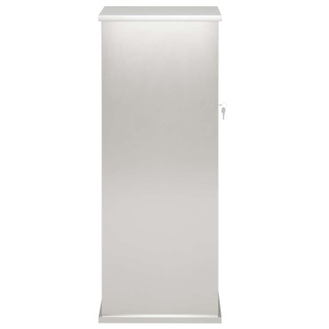 vidaXL γραμματοκιβώτιο Ασημί 40 x 40 x 100 cm Ανοξείδωτο Ατσάλι
