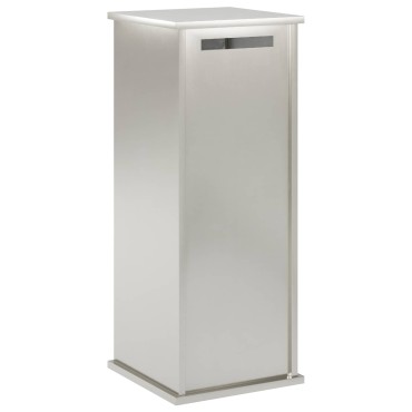 vidaXL γραμματοκιβώτιο Ασημί 40 x 40 x 100 cm Ανοξείδωτο Ατσάλι