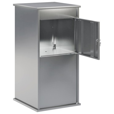 vidaXL γραμματοκιβώτιο Ασημί 50 x 52 x 100 cm Γαλβανισμένος Χάλυβας