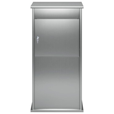vidaXL γραμματοκιβώτιο Ασημί 50 x 52 x 100 cm Γαλβανισμένος Χάλυβας