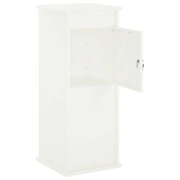 vidaXL γραμματοκιβώτιο Λευκό 40 x 40 x 100 cm Ατσάλι