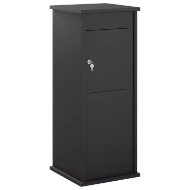 vidaXL γραμματοκιβώτιο Μαύρο 40 x 40 x 100 cm Ατσάλι