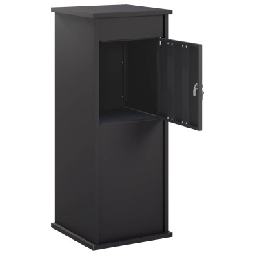 vidaXL γραμματοκιβώτιο Μαύρο 40 x 40 x 100 cm Ατσάλι