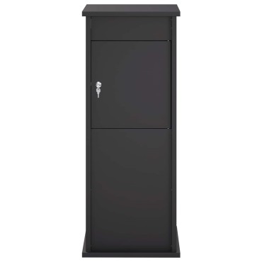 vidaXL γραμματοκιβώτιο Μαύρο 40 x 40 x 100 cm Ατσάλι