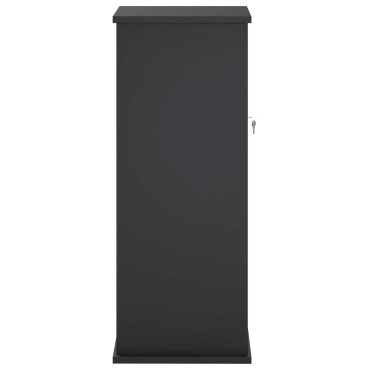 vidaXL γραμματοκιβώτιο Μαύρο 40 x 40 x 100 cm Ατσάλι