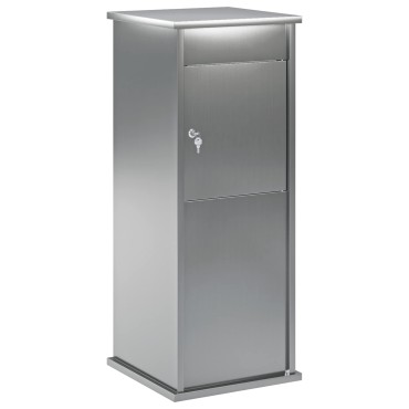 vidaXL γραμματοκιβώτιο Ασημί 40 x 40 x 100 cm Γαλβανισμένος Χάλυβας