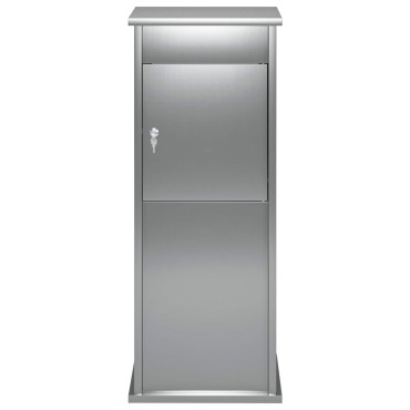vidaXL γραμματοκιβώτιο Ασημί 40 x 40 x 100 cm Γαλβανισμένος Χάλυβας