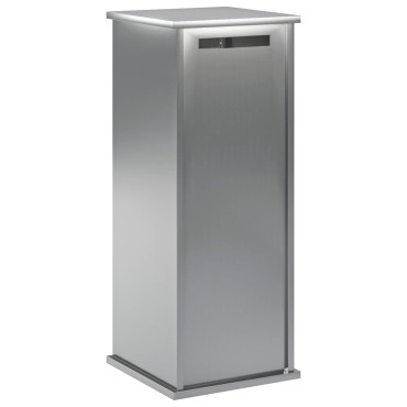 vidaXL γραμματοκιβώτιο Ασημί 40 x 40 x 100 cm Γαλβανισμένος Χάλυβας