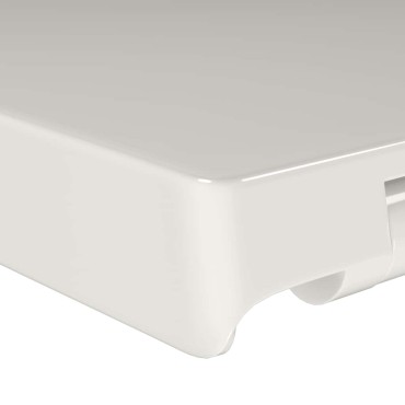 vidaXL Κάλυμμα Λεκάνης με Soft Close & Quick Release Τετράγωνο Λευκό